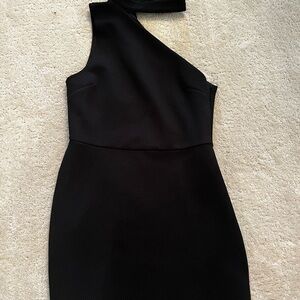Black One-Shoulder Dress